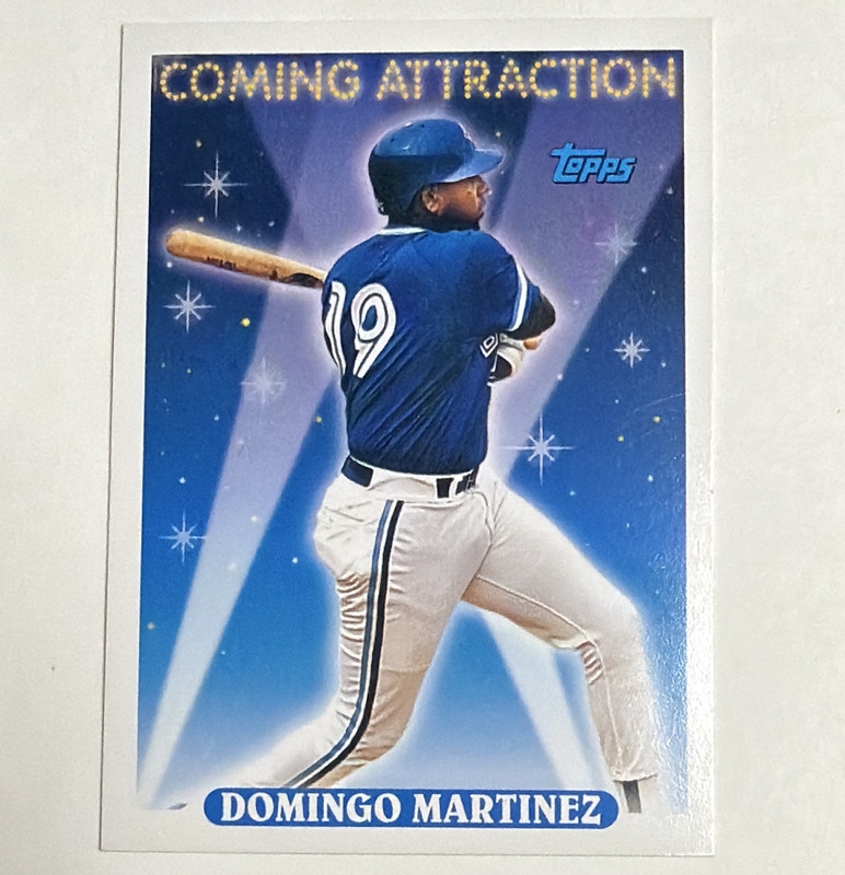Topps 1993 Coming Attraction Domingo Martinez #810 Rookie Card Toronto Blue Jays