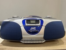 JVC Boombox CD Player Cassette Player AM/FM Radio With Remote And Plug