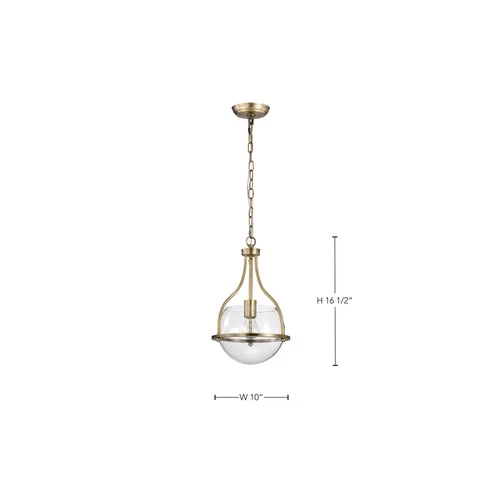 Nuvo Lighting 60/7815 Amado 10"W Pendant - Brass - Picture 3 of 6