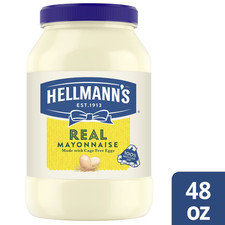 Hellmann's Real Mayonnaise sandwich spread condiments 48 oz Jar .......
