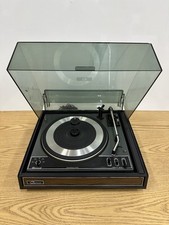 RARE Vintage Garrard SLX3 Turntable W/ Dust Cover And Shure Needle READ