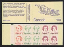 Canada Airplane Curtiss HS-2L Booklet 1974 MNH SG#SB80d