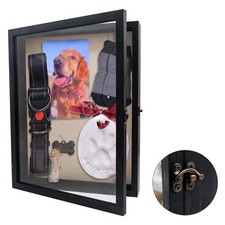 Pet Memorial Shadow 11x14, Pet Memorial Dispaly Case Picture Frame Dogs and C...