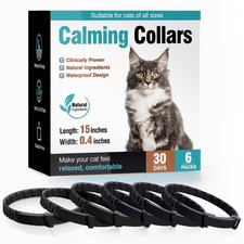 5 Pack Calming Collar for Cats - Long-Lasting Anxiety Stress Relief Adjustabl