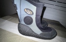 NRS Titanium Neoprene Wetshoes Mens 6 Black/Blue Paddle Shoe Boots Socks Kayak