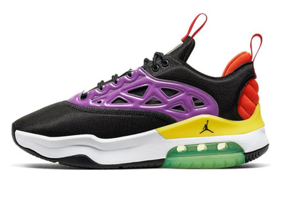 Sz 6.5 - Women's Jordan Air Max 200 XX 'Black Purple Nebula'  AV5186 004