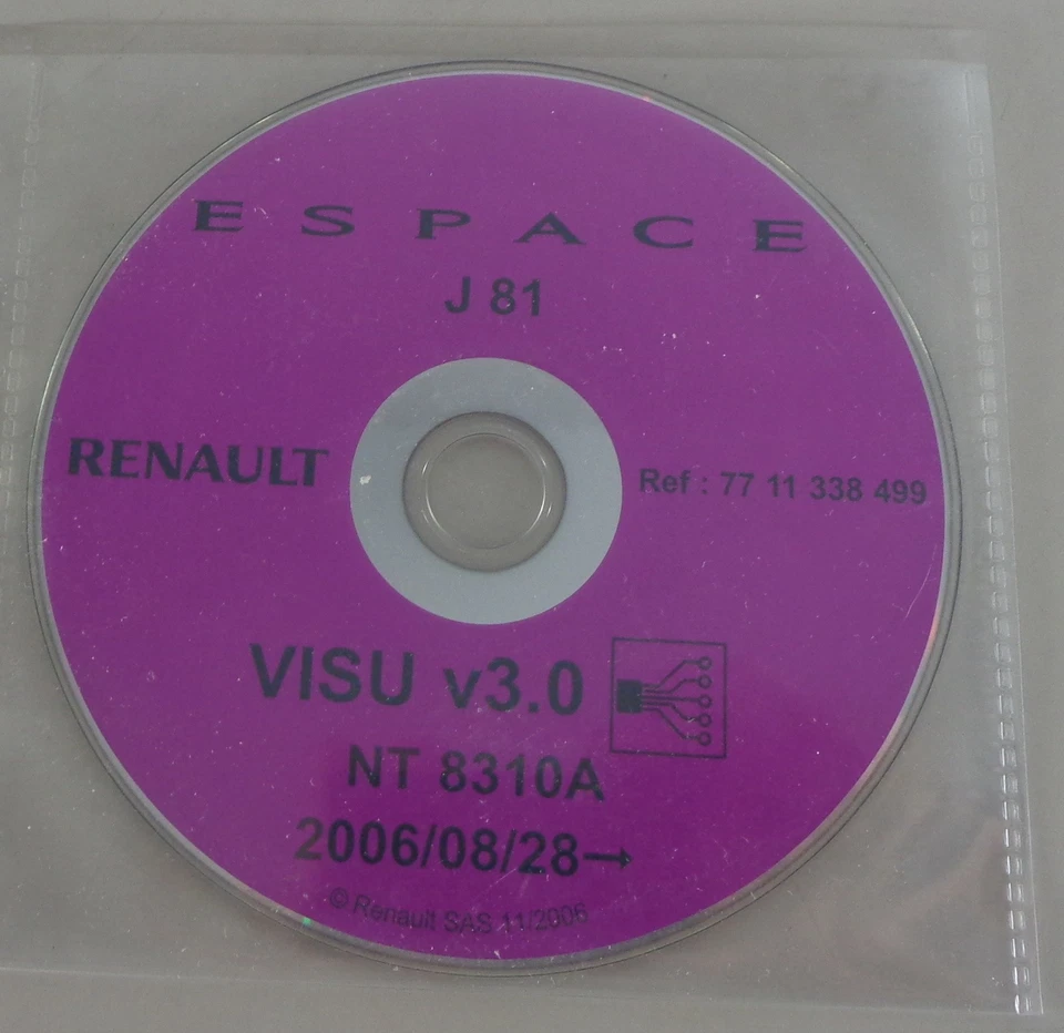 Eléctrico Diagramas de Cableado Sobre CD Renault Espace J81 Modelo Año 08/2006 - Imagen 1 de 1