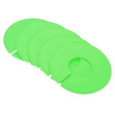 6pcs Clothes Dividers Clothing Rack Size Dividers Round Separator Green