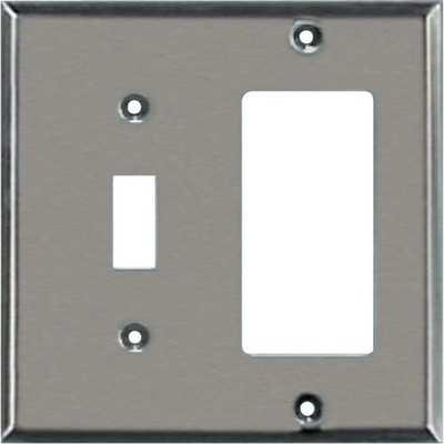 Jackson Deerfield Wall Plates 9PT126 Pewter Tone Steel Toggle & Rocker Switch 