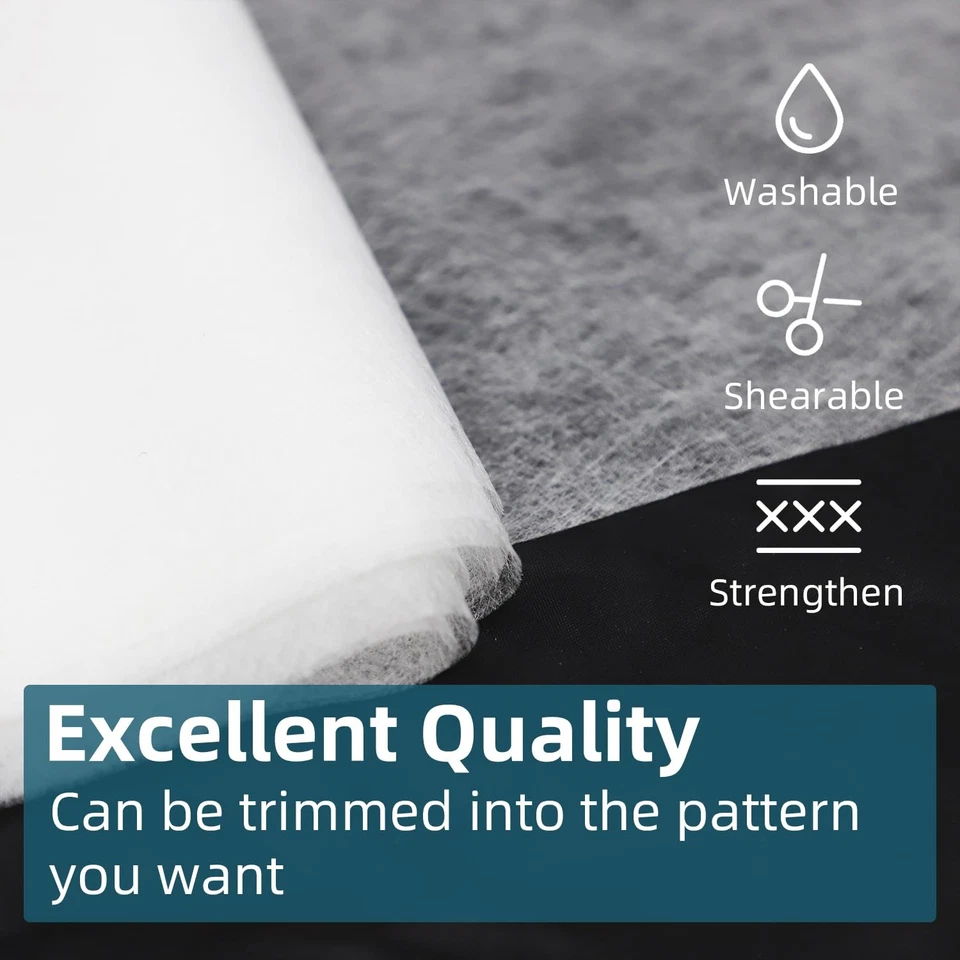 Double Sided Light Weight Non-Woven Fusible Bonding Web, Fusible Interfacing ... - Image 2 of 3