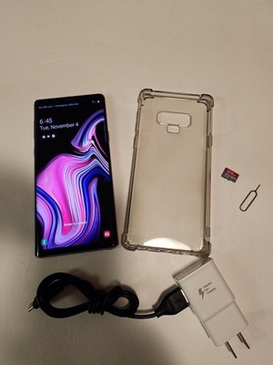 Samsung Galaxy Note 9 N960U 128GB Lavander Unlocked + 64GB Memory Card Nice!
