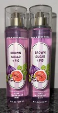 2 X BATH BODY WORKS BROWN SUGAR FIG FINE FRAGRANCE MIST SPRAY 8 OZ