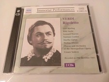 Verdi RIGOLETTO 2 CD 💿 BJÖRLING , WARREN METROPOLITAN 29.12.1945 Live  sehr gut