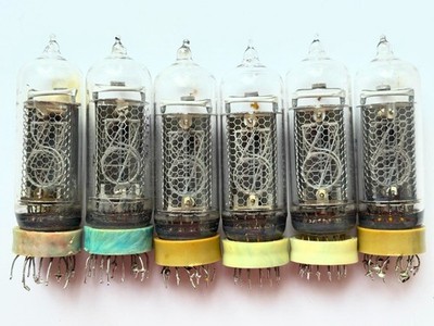 6 STÜCK IN-14 IN14 IN 14 NIXIE RÖHREN FÜR NIXIE CLOCK! OTK! GEBRAUCHT, GETEST...