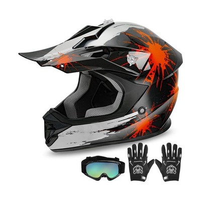 XFMT Kids Dirt Bike Helmet Youth Motorcycle Helmet DOT-Certified Full Face He...