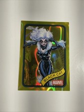 2025 Topps Chrome Marvel Black Cat Yellow Lava Refractor #106 Spider-Man Card NM