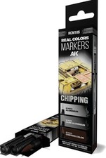 AK Interactive RCM105 Real Colors Markers 3-pk Chipping