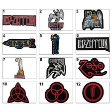 LED ZEPPELIN PATCHES IRON ON DIY EMBROIDERED PATCHES VINTAGE MUSIC BAND PATCHES