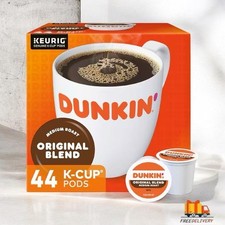 Dunkin' Donuts Original Blend Coffee K-Cup Pods Medium Roast 44/Box