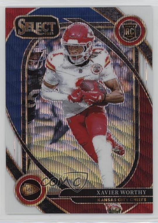 2024 Panini Select Club Level Tri-Color Prizm /149 Xavier Worthy Rookie RC 7p1