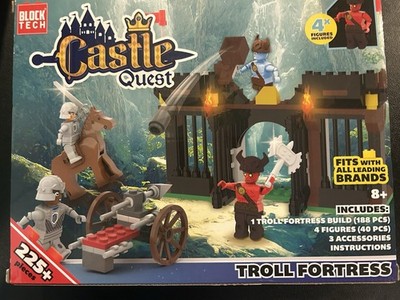 Block Tech Castle Quest: Troll Fortress is a 225+ piece interlocking building