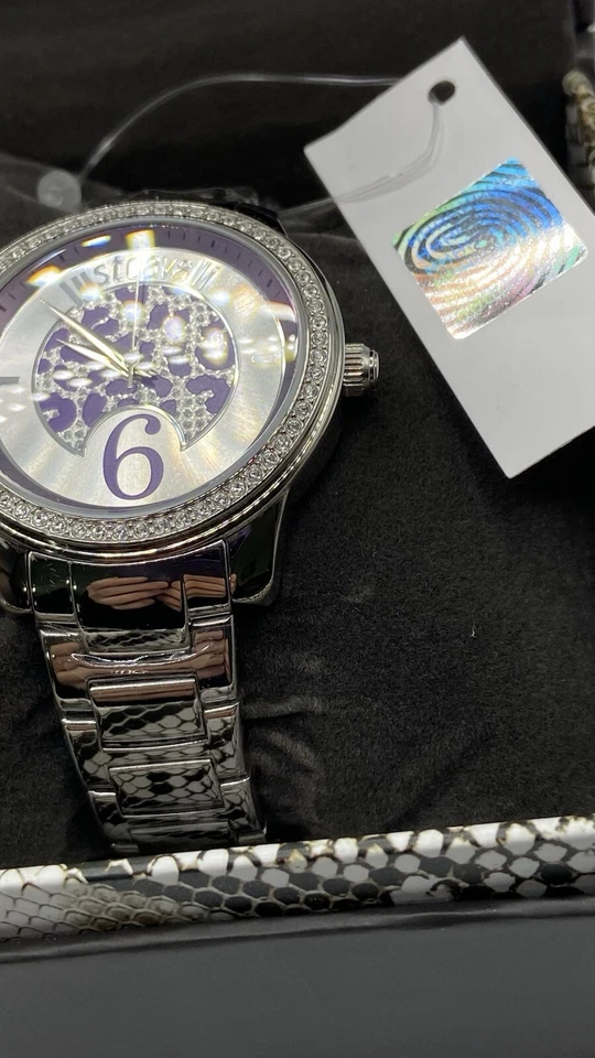 Just Cavalli 女士手表 99072 全不锈钢紫色石英表 R7253196501 — 第 3/4 张图片