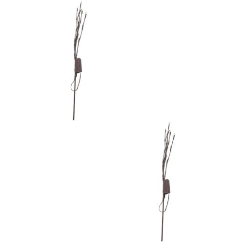 2 Pieces Indoor Decor Branch Lights Lighted Twig Branches Willow Curly Tree - Picture 5 of 12