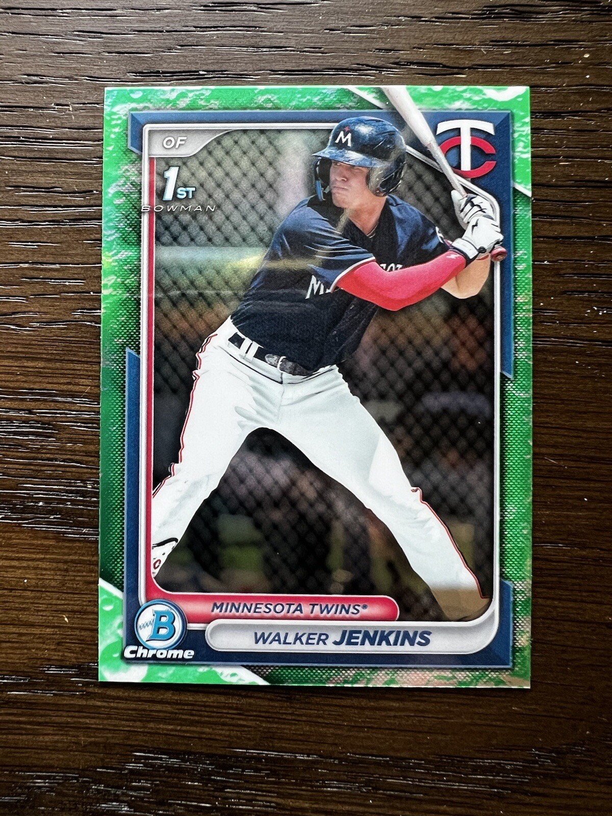 2024 Bowman - Chrome Prospects Lunar Glow Refractor #BCP-43 Walker Jenkins (RC)