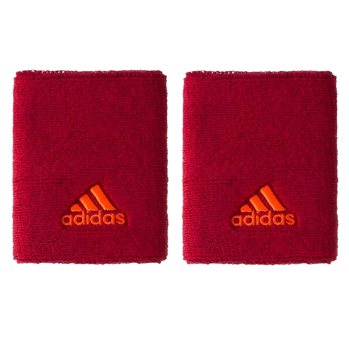 Adidas Double Wide Pro Player Large Tennis Wristbands Set of 2 Red / Orange  UK | eBay