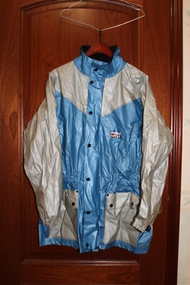 Vintage Rukka Motorcycle Rain jacket Blue - size L