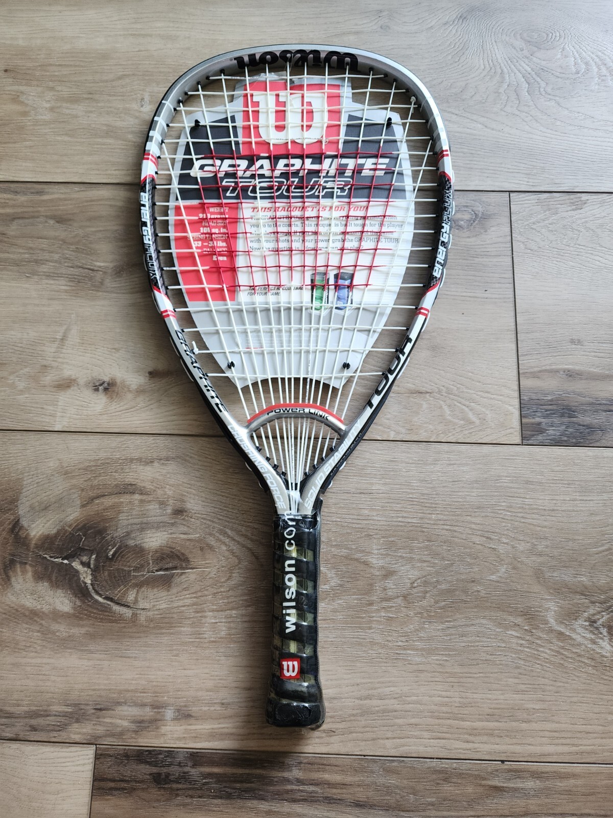 Racquetball Raquet Wilson Tour Energy Flux Power Link With Case New L ...