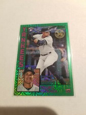 2019 Topps Update Silver Pack Chrome 1984 Topps Thairo Estrada RC Green 35/99