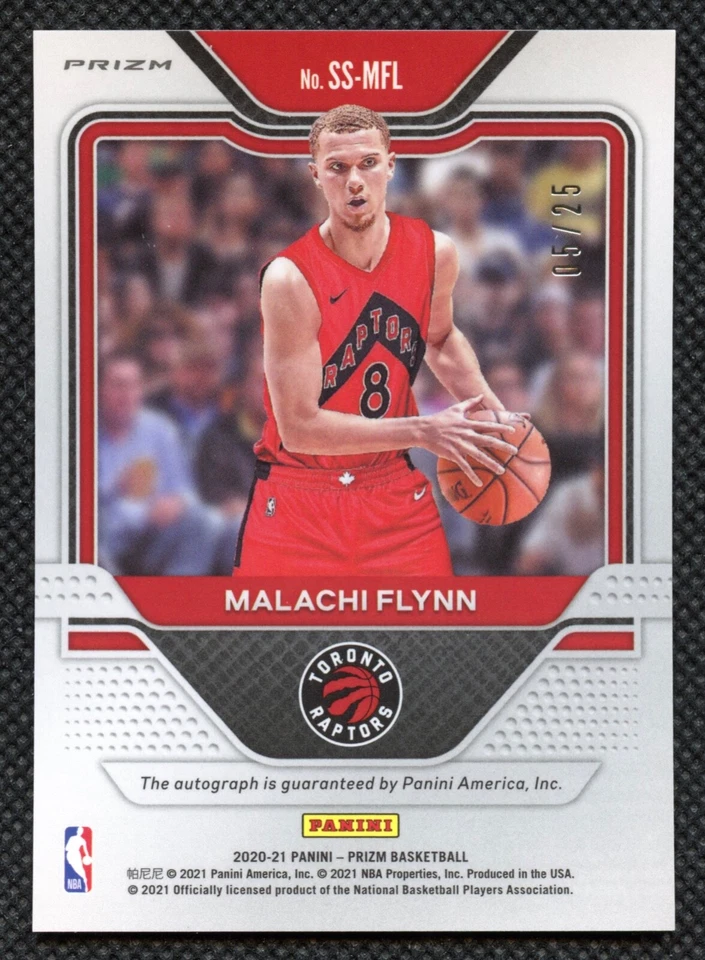 2020-21 Panini Prizm Malachi Flynn Rookie 5/25 Auto Sensational Signatures Mojo - Image 2 of 2