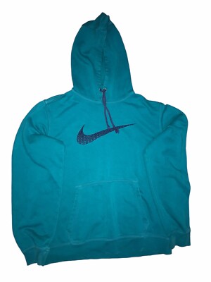 nike men's sportswear club fleece hoodie psychic blue