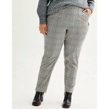 NWT Nine West High-Waisted Tapered Pants Black, White & Blue Plus Size 20W