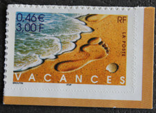 Timbre - FRANCE - Vacances (autoadhésif issu de carnet) - 2001 - Neuf ** -YT3400