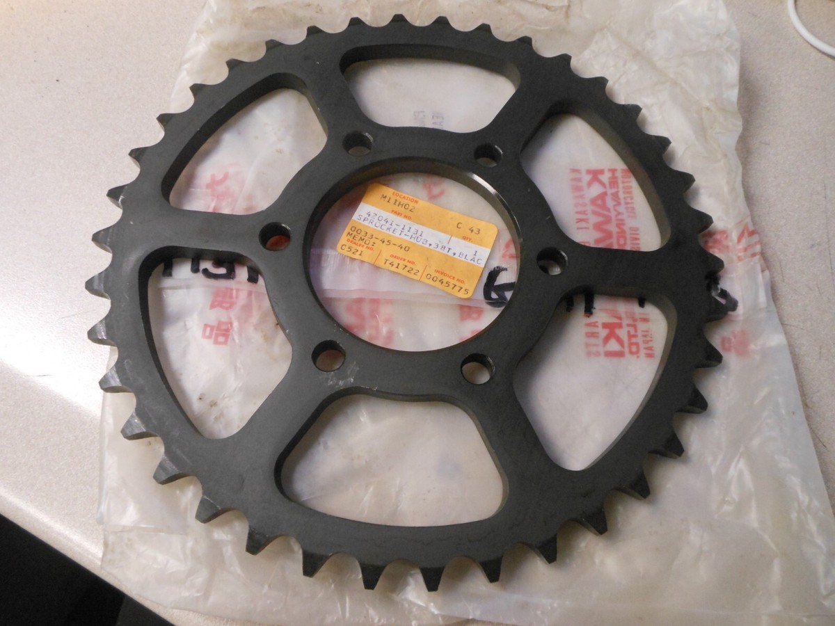 NOS Kawasaki 38T Black Hub Sprocket 83-85 ZX750 GPZ750 42041-1131
