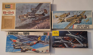 Kawasaki k145-kAl TORYU, B24 Liberator, Bachem Ba 349 A, S.M. 79 Mk11 Model used