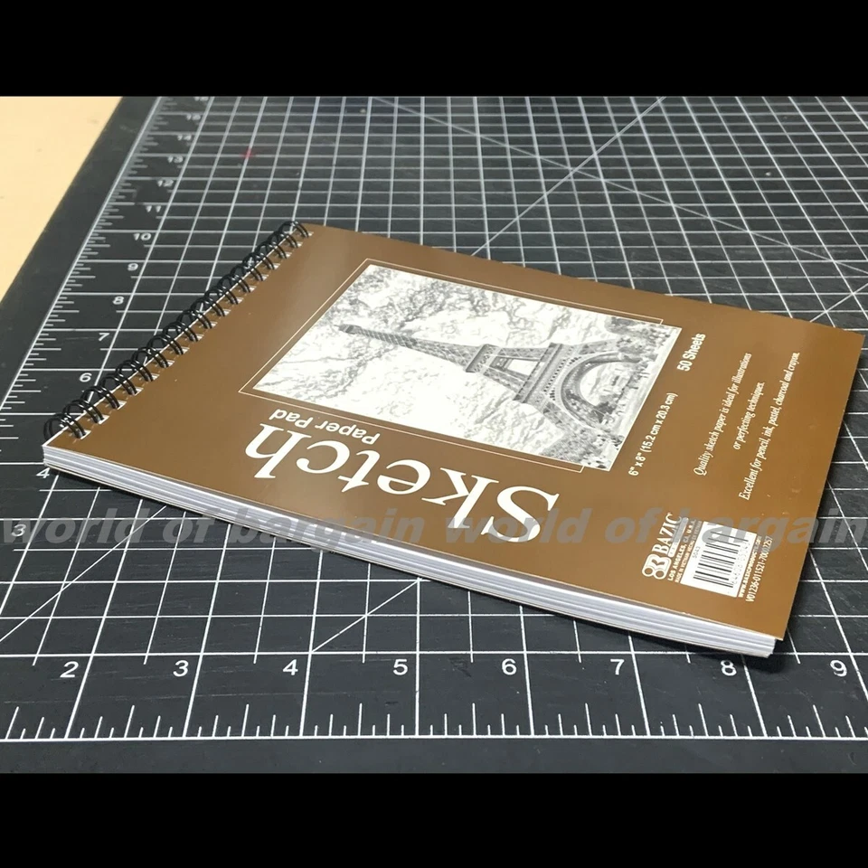 Libro de papel de dibujo de calidad premium cuaderno de bocetos 6x8 SKETCH PAD 50 hojas C111 Foto 3 de 3