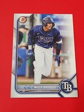 2022 Bowman Draft Paper Base BD-40 Willy Vasquez - Tampa Bay Rays