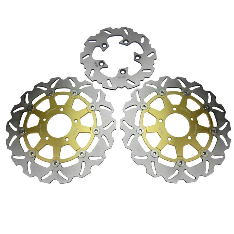 Brake Discs Rotor Pad Front & Rear Motor Fit Suzuki GSXR600 GSXR750 GSXR1000 Foto 2 de 4