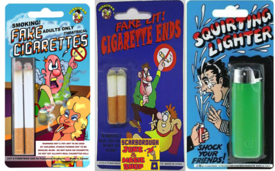 Praktische Witze: FAKE CIGS, CIG ENDS & SQUIRT FEUERZEUG