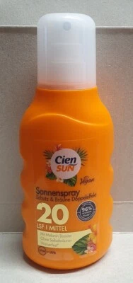 (30,00€/l) Cien Sun Sonnenspray LSF 20 Mittel Sonnencreme - 200ml