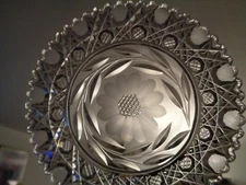 ABP Amazing CRYSTAL PLATE Pattern "FLOWER & HARVARD" by Paul Richter & Co. 