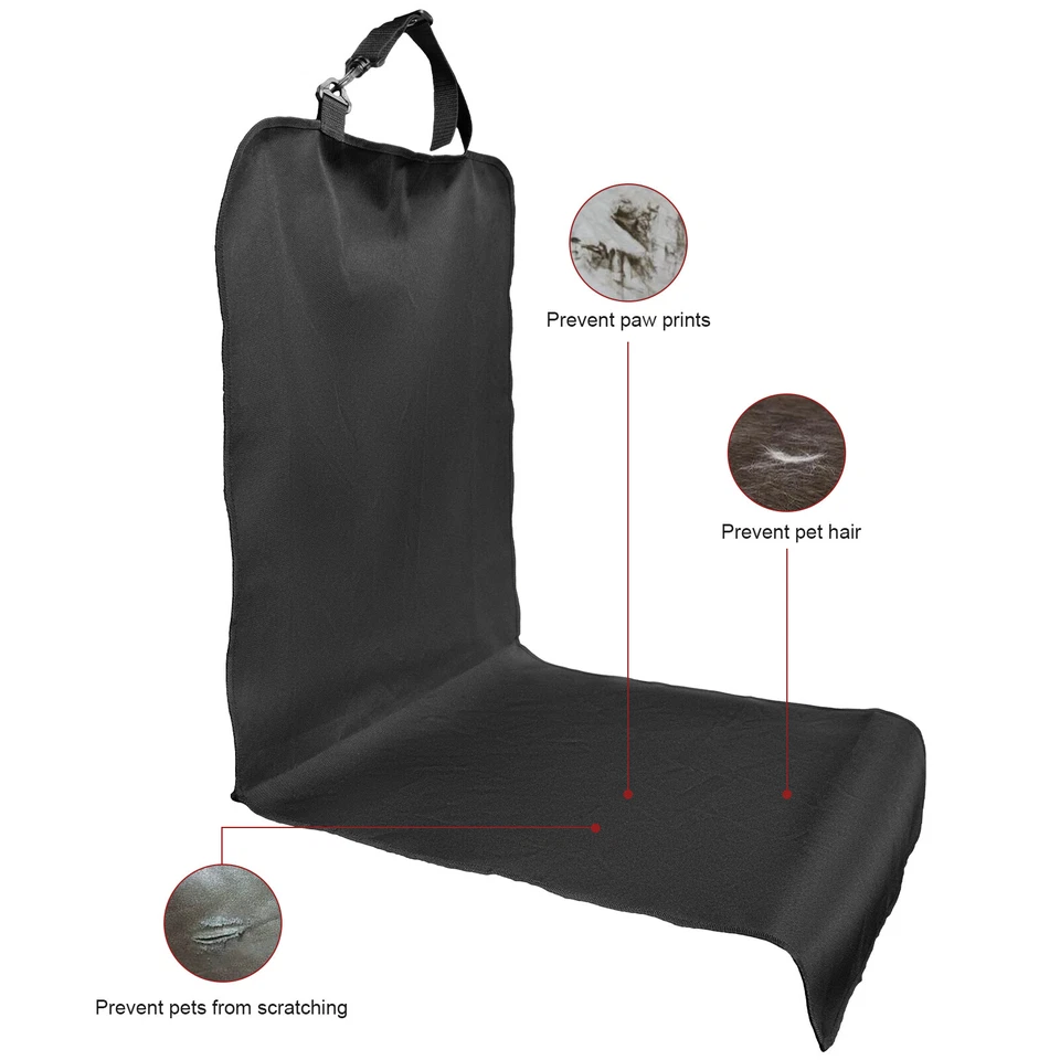 Funda protectora de asiento delantero para mascotas alfombrilla antideslizante para silla de coche para perros; Foto 2 de 4