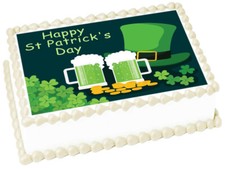 ST PATRICK'S DAY St Patrick Party Image Edible cake topper Decoration