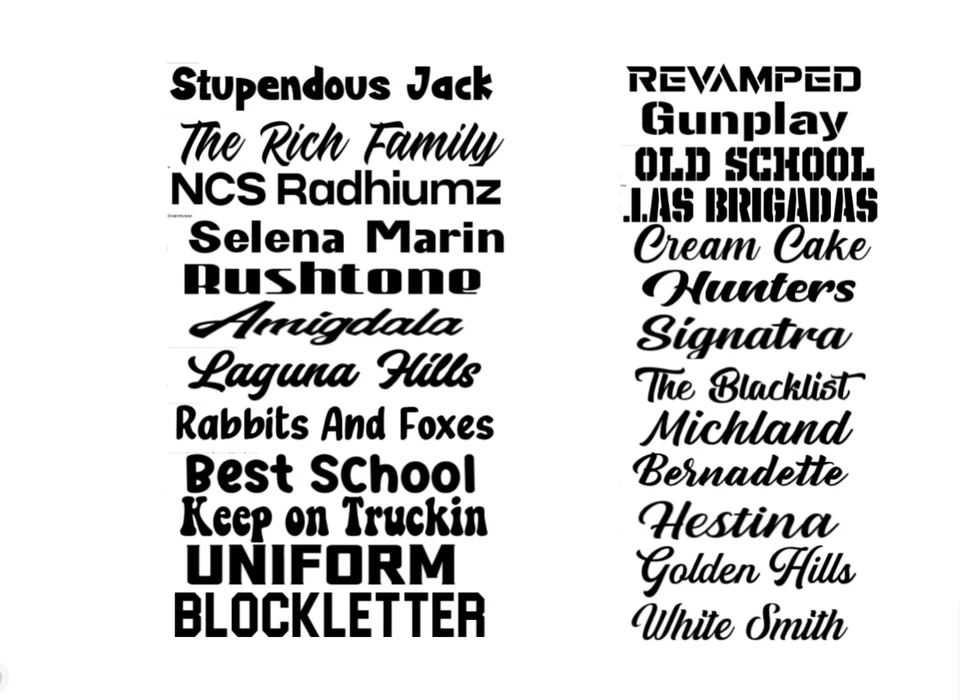 Calcomanía de vinilo personalizada con letras parabrisas 5 x 42 banner comercial coche camión Foto 2 de 4