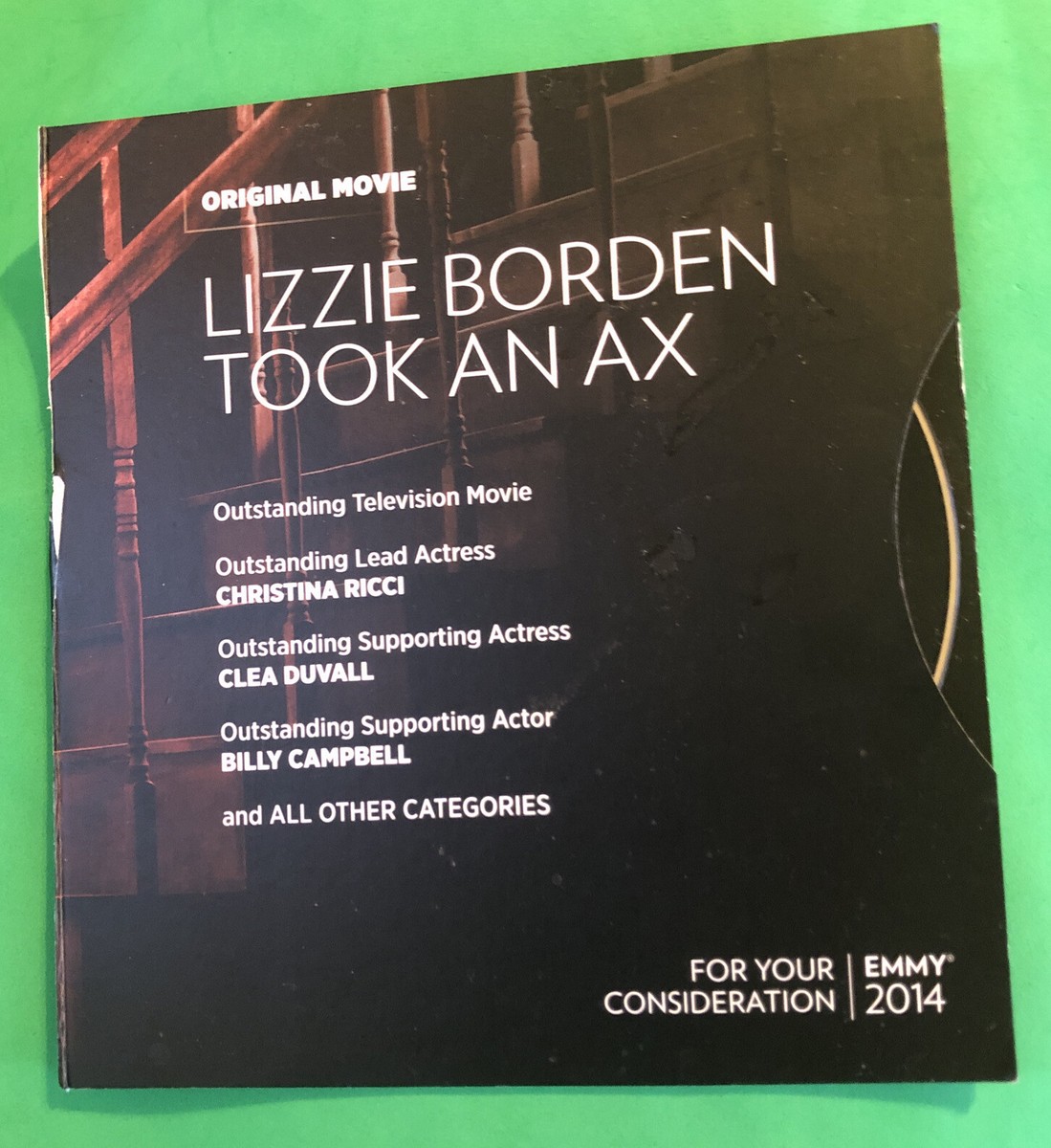 LIZZIE BORDEN TOOK AN AX EMMY FYC DVD CHRISTINA RICCI LIFETIME
