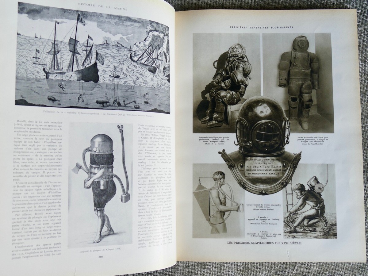 Lot De 2 Livres Sur La Marine : L'aventure De La Marine + Histoire Mondiale De La Marine