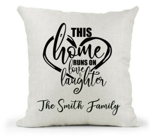 personalised family pillow